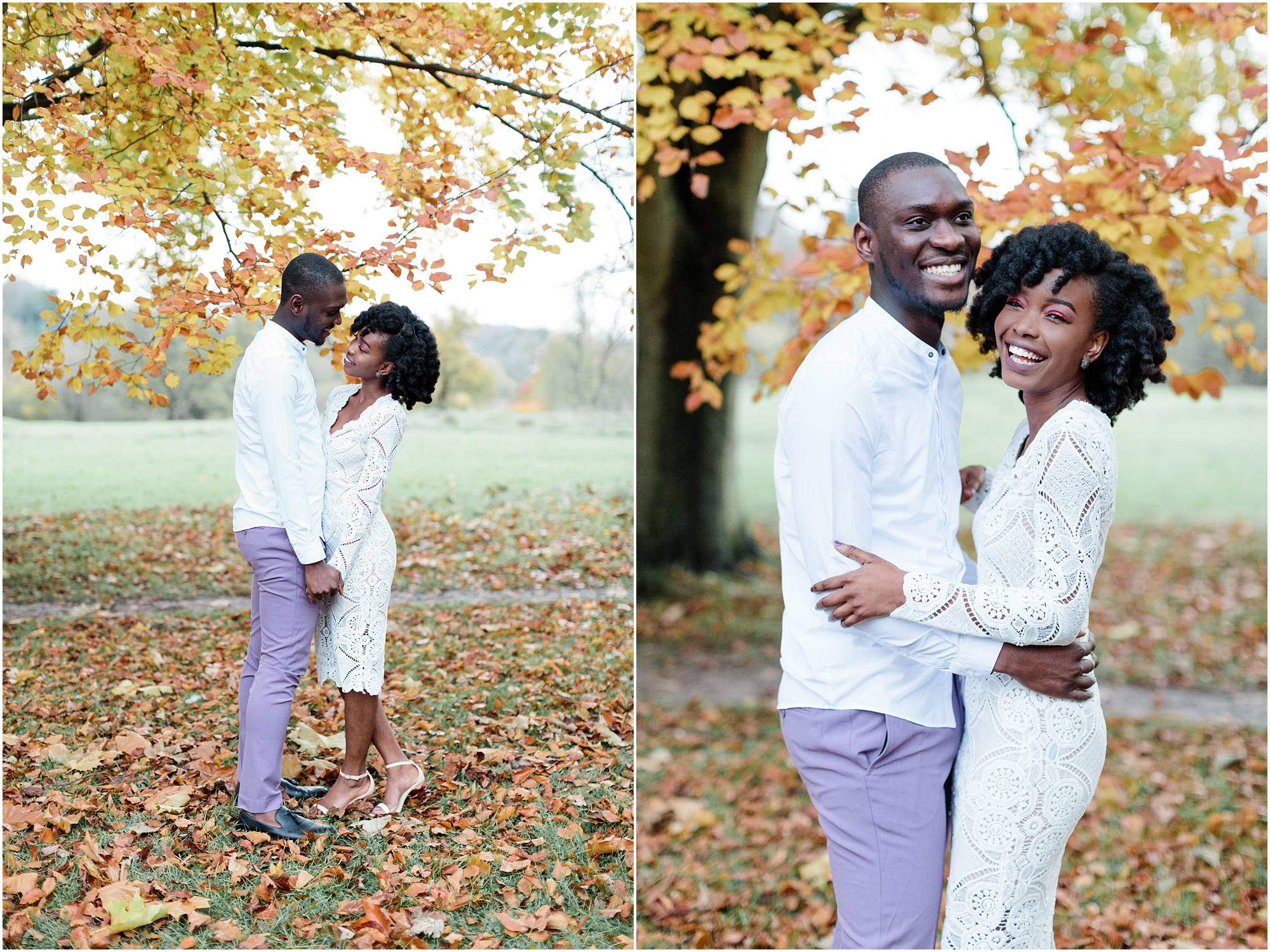 Mini Fall Session Engagement Coventry Warwickshire England