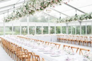 marquee english garden wedding table decor